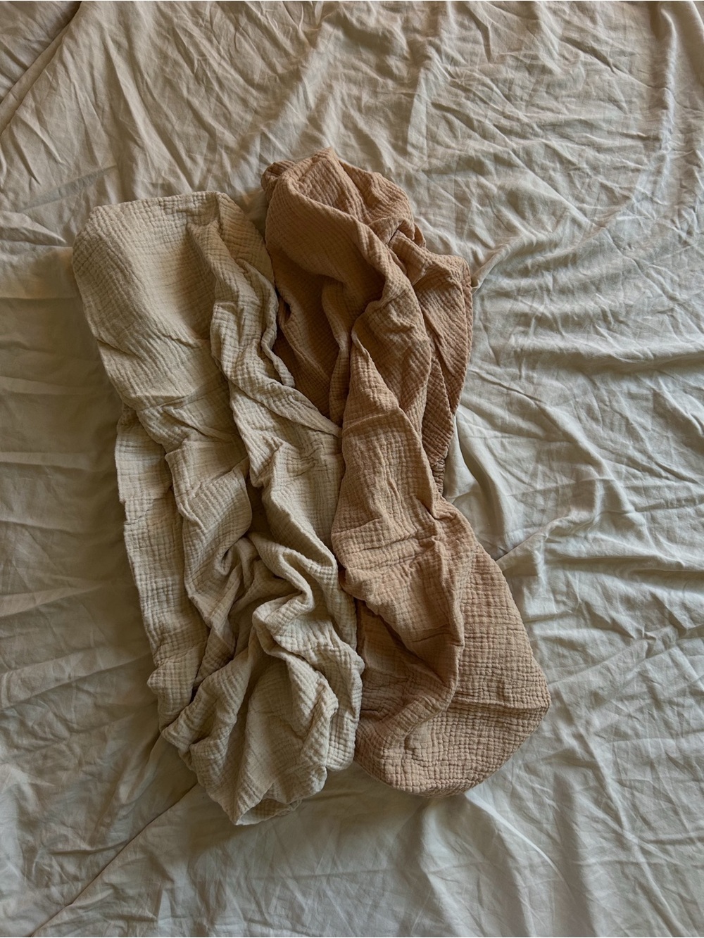 Mushie Organic Muslin Cotton Fitted Changing Pad Sheets